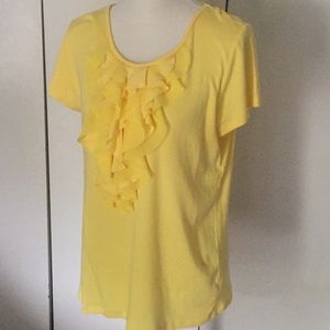 Yellow Ruffled Shirt